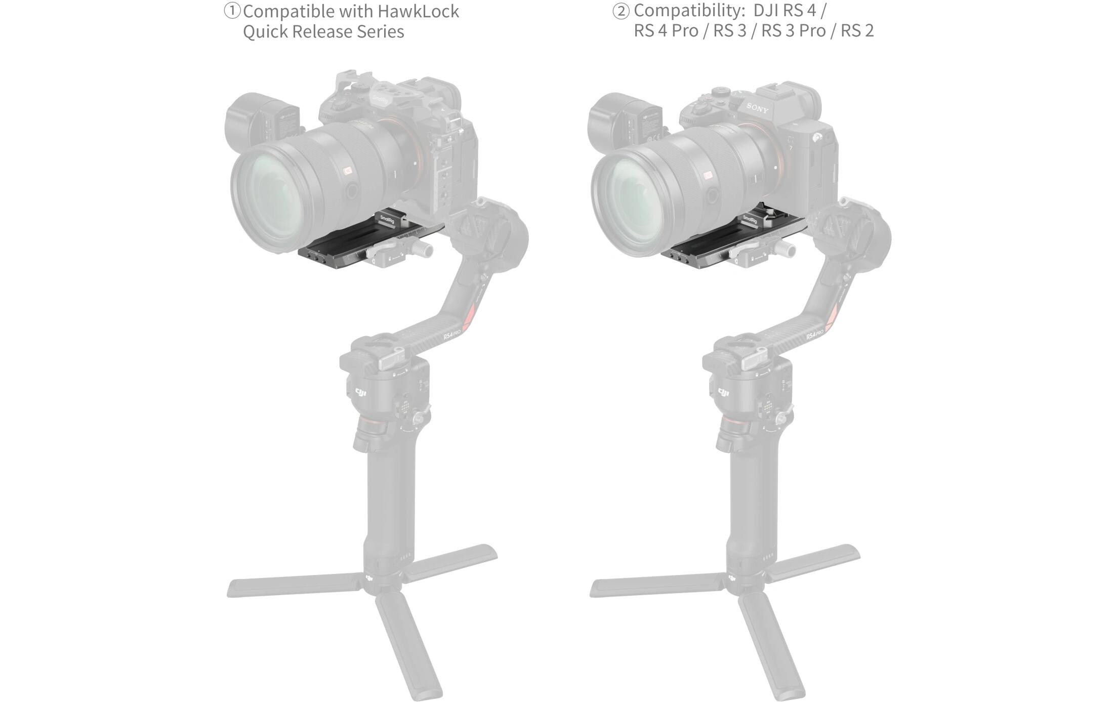 HawkLock H38 Manfrotto QR-Platte für DJI StabilisatorenSchnellwechselplatte