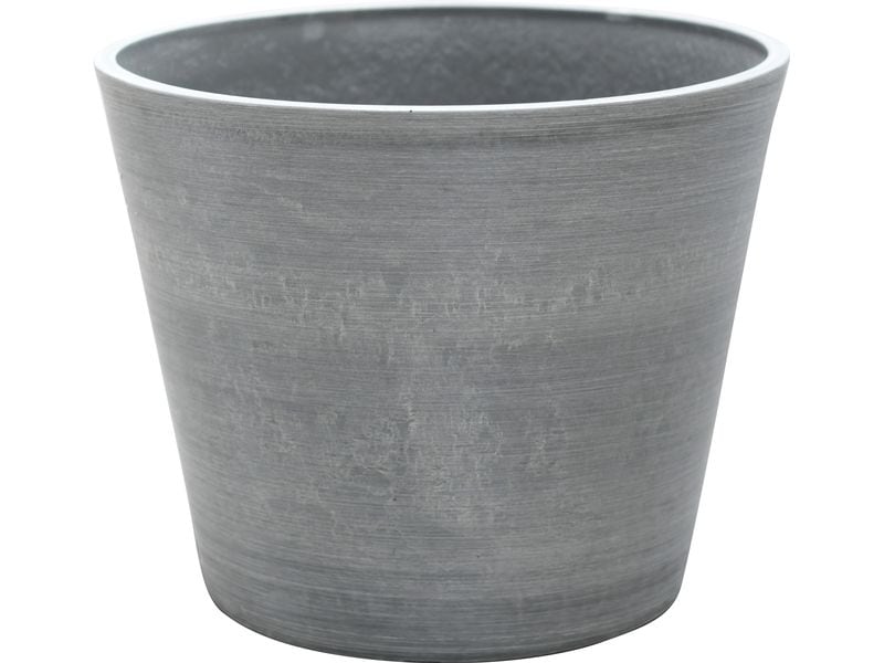 Van der Gucht Blumentopf Woodstone Ø 31 cm x 25.4 cm Grau g Pflanzentopf