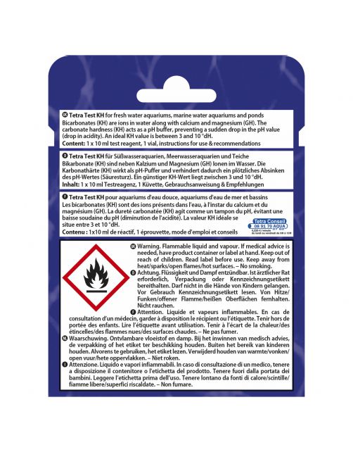 Tetra Test Carbonaat Kh - Testen - 10 ml