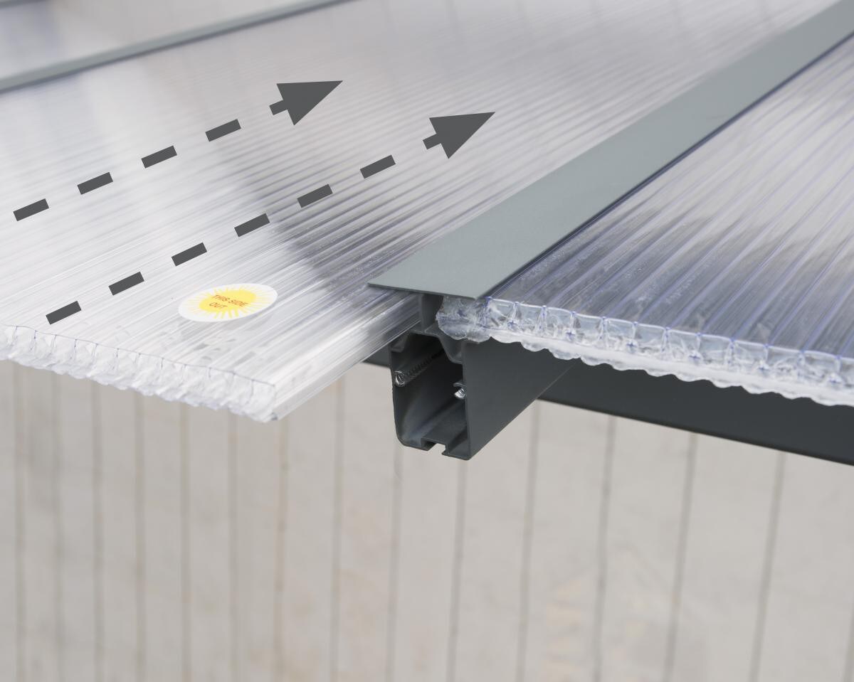 Palram - Canopia Olympia Terrassenüberdachung anthrazit B 546 x H 305 x T 295 cm