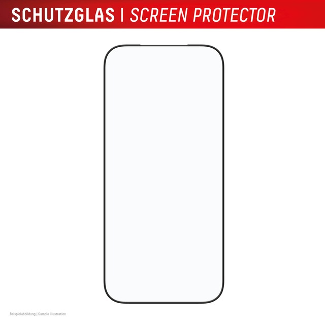 Displex Displayschutzglas »Premium Glass Screen Protector Full Cover« für Apple iPhone 17;Apple iPhone 17 Pro Displayschutzfolie, Schutzfolie, Bildschirmschutz, kratz- & stossfest