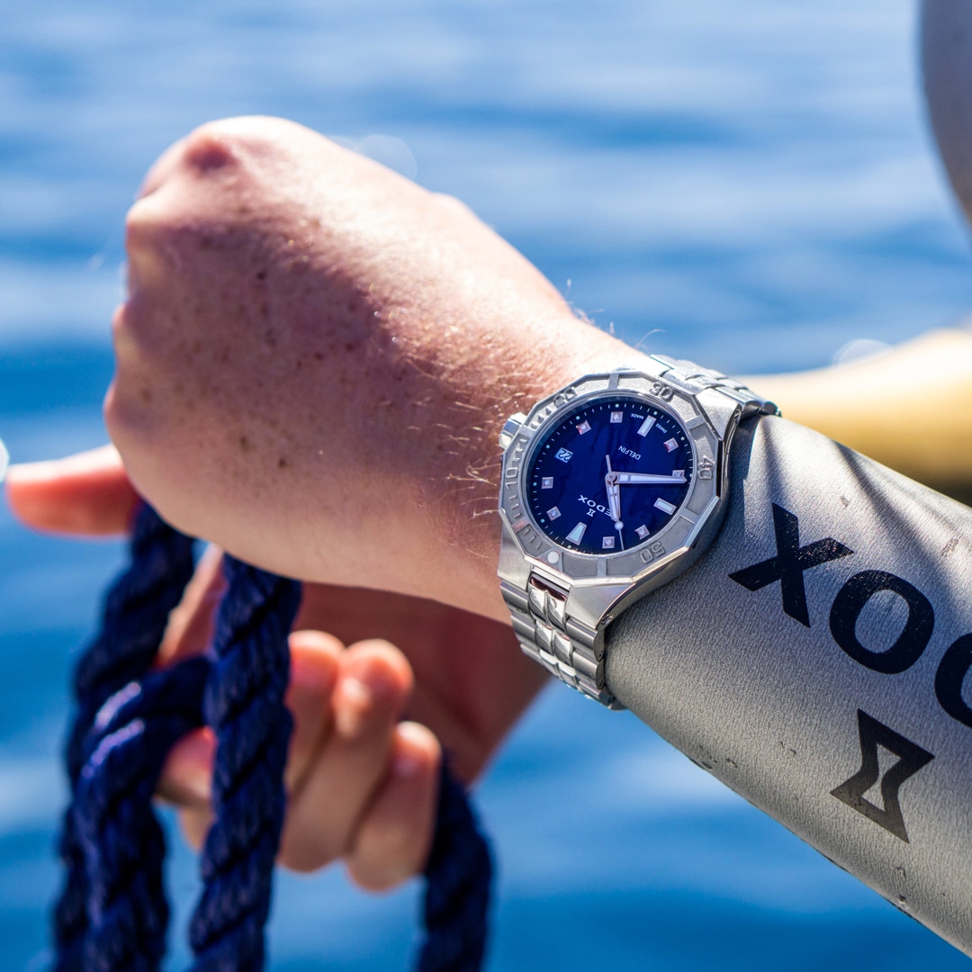 Edox Delfin Diver Date 38 Diamonds