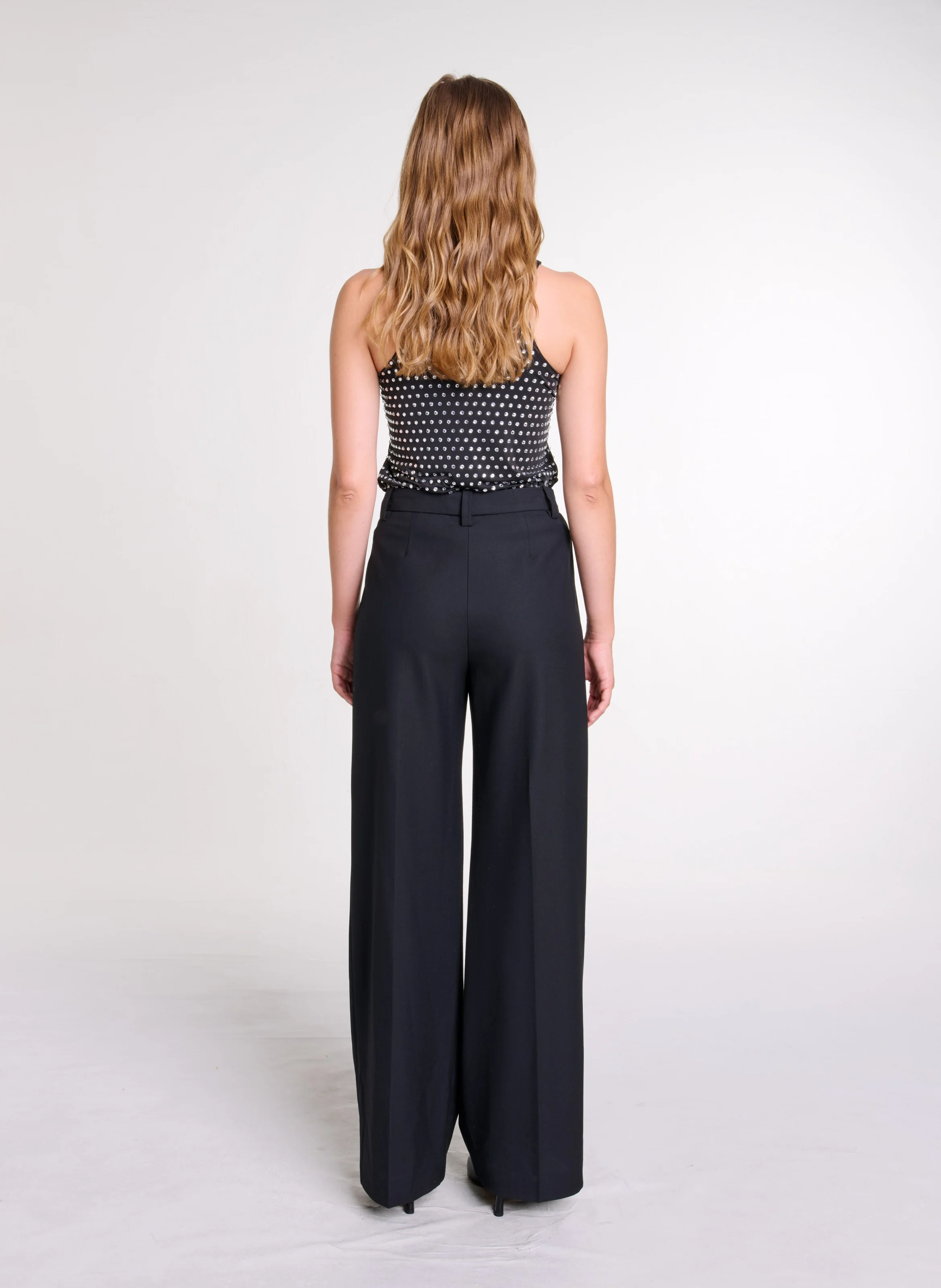 Pantalon large | Noir