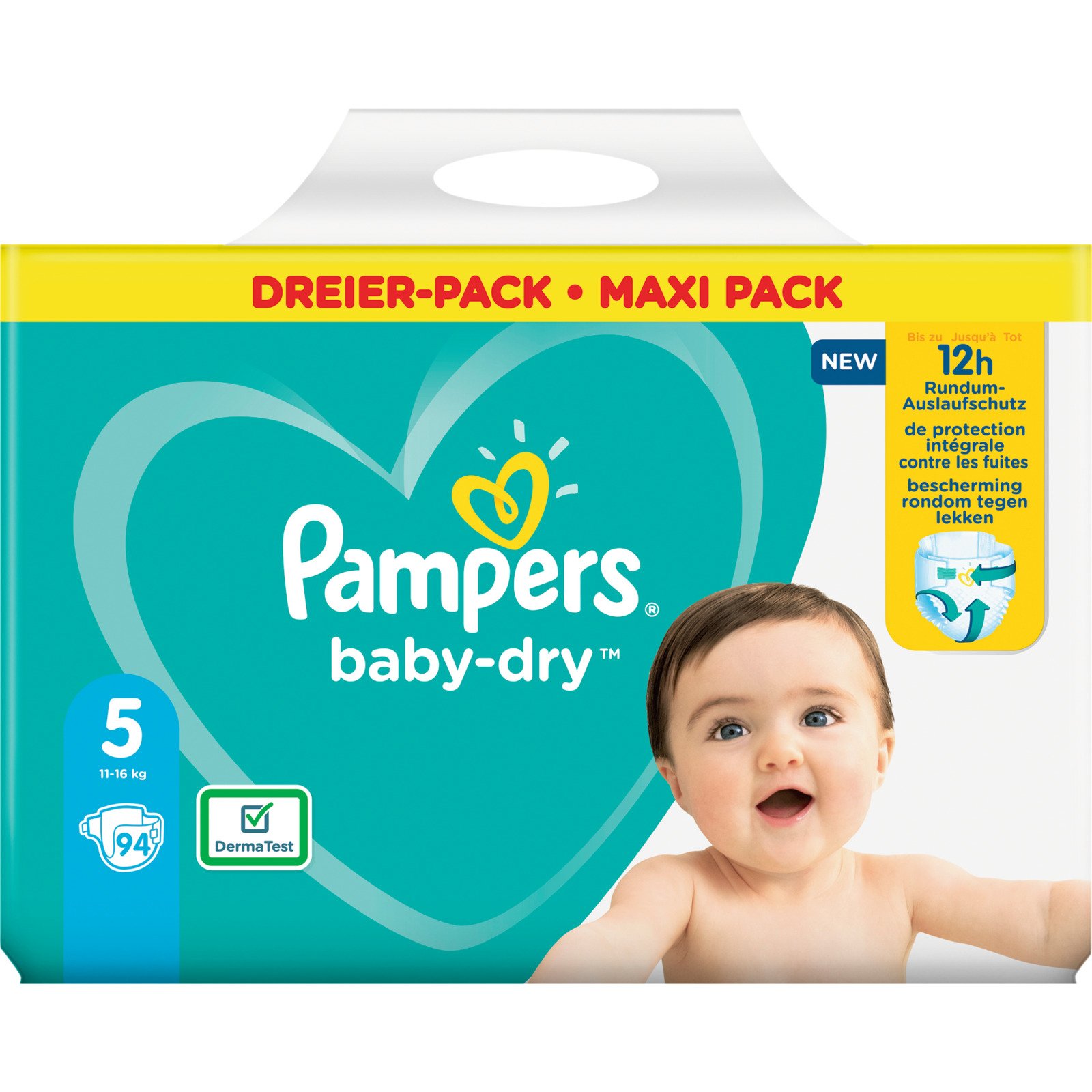 Pampers Baby-Dry Gr. 5, 11-16 kg, 94 Windeln