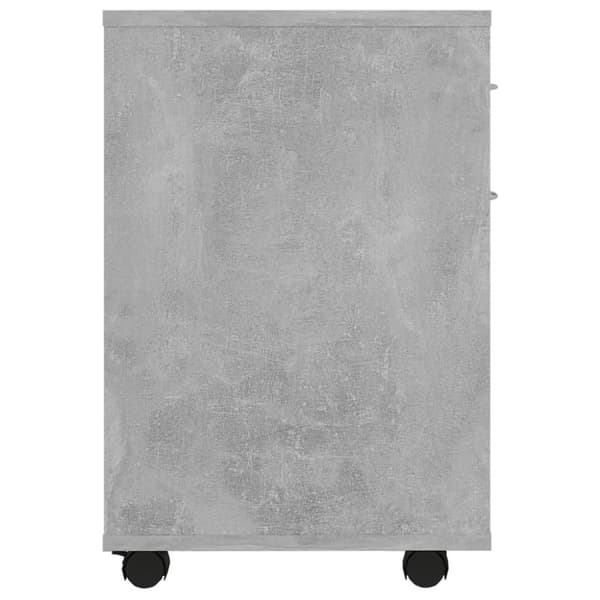 vidaXL Rulleskap betonggrå 45x38x54 cm sponplate