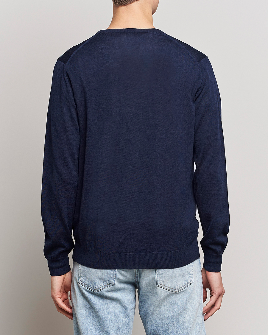 Stenströms Merino Zegna Knitted Cardigan Navy