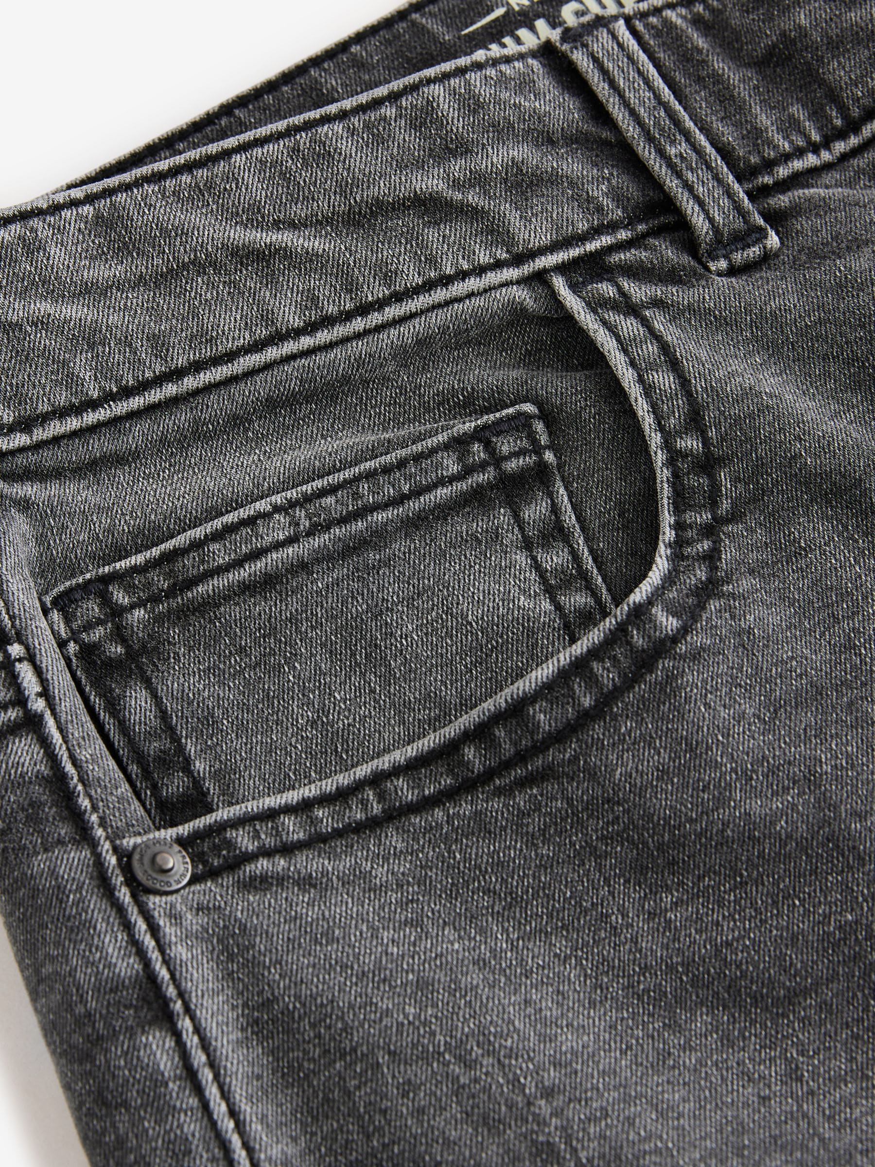 Grijs Vintage - Rechte, klassieke jeans met stretch