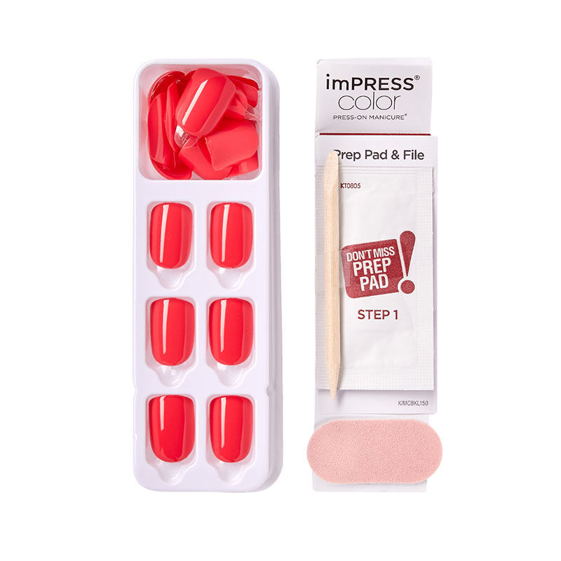 Faux ongles impress color corally crazy