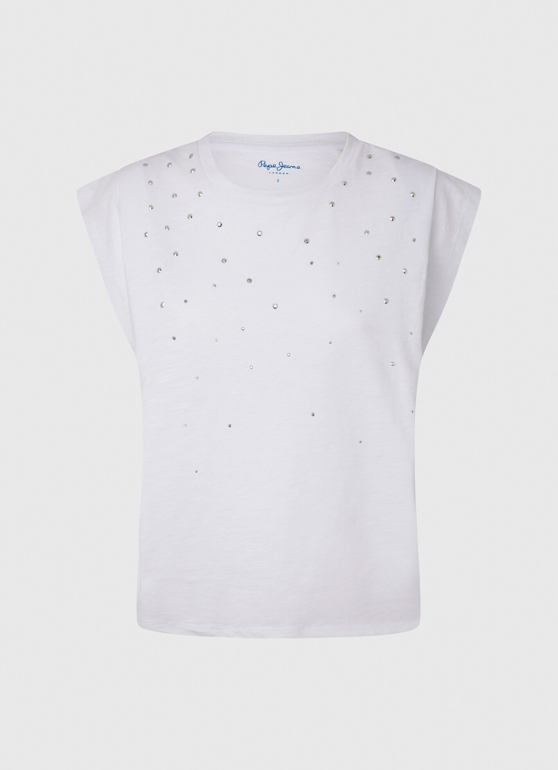 CAMISETA DE MANGA MESCLADA - branca