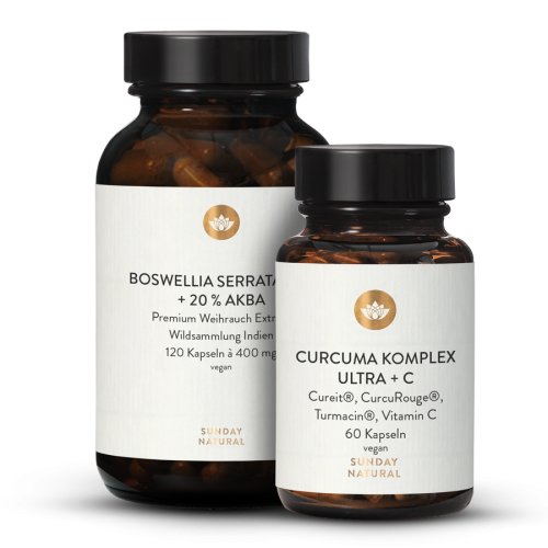 Sunday Natural Products  Curcuma Komplex+ Weihrauch Set