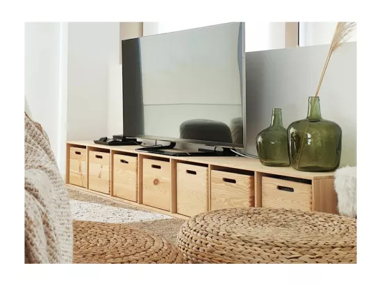 Étagère modulaire en pin massif Dinamic 4 tablettes