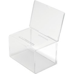 Urne promotionnelle, en acrylique, transparent