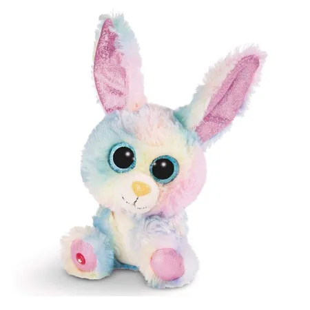 NICI Glubschis Kuscheltier Hase Rainbow Candy, 15 cm