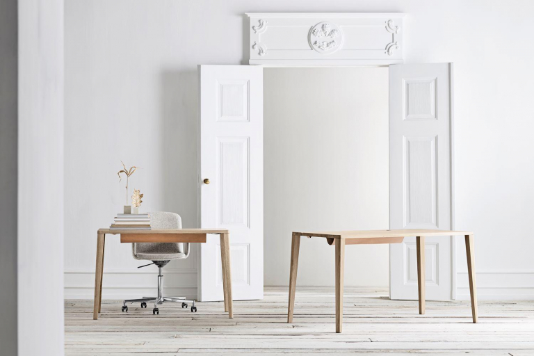 Bolia Graceful bureau 110x50 wit gepigmenteerd geolied eiken
