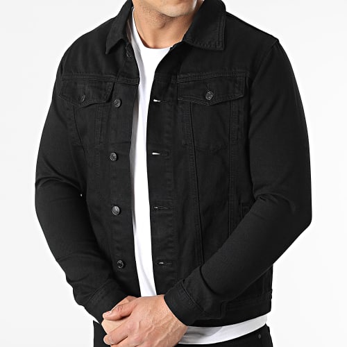 Ensemble Veste En Jean Et Jean Noir
