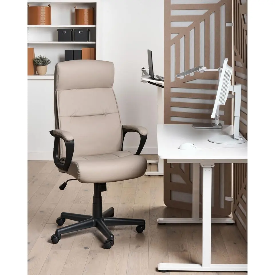 GURU - Bureaustoel - Beige - Kunstleer