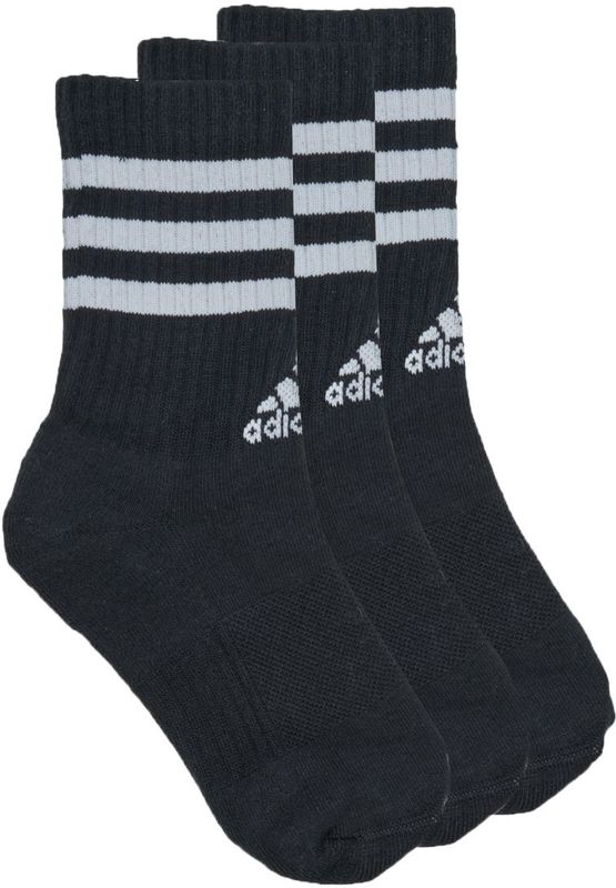 adidas - 3-Stripes - Gevoerde Sokken - Zwart - 3 Paar - Katoenmix