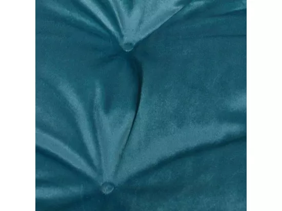 Coussin flocon réversible en fausse fourrure pour animaux - Bleu canard - L 77 x l 50 cm