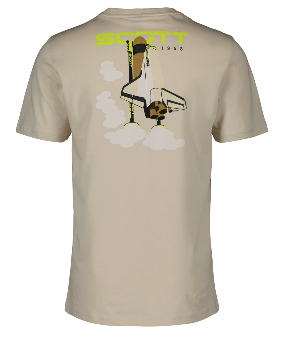 SCOTT Retro SS T-shirt, Støvet Hvid