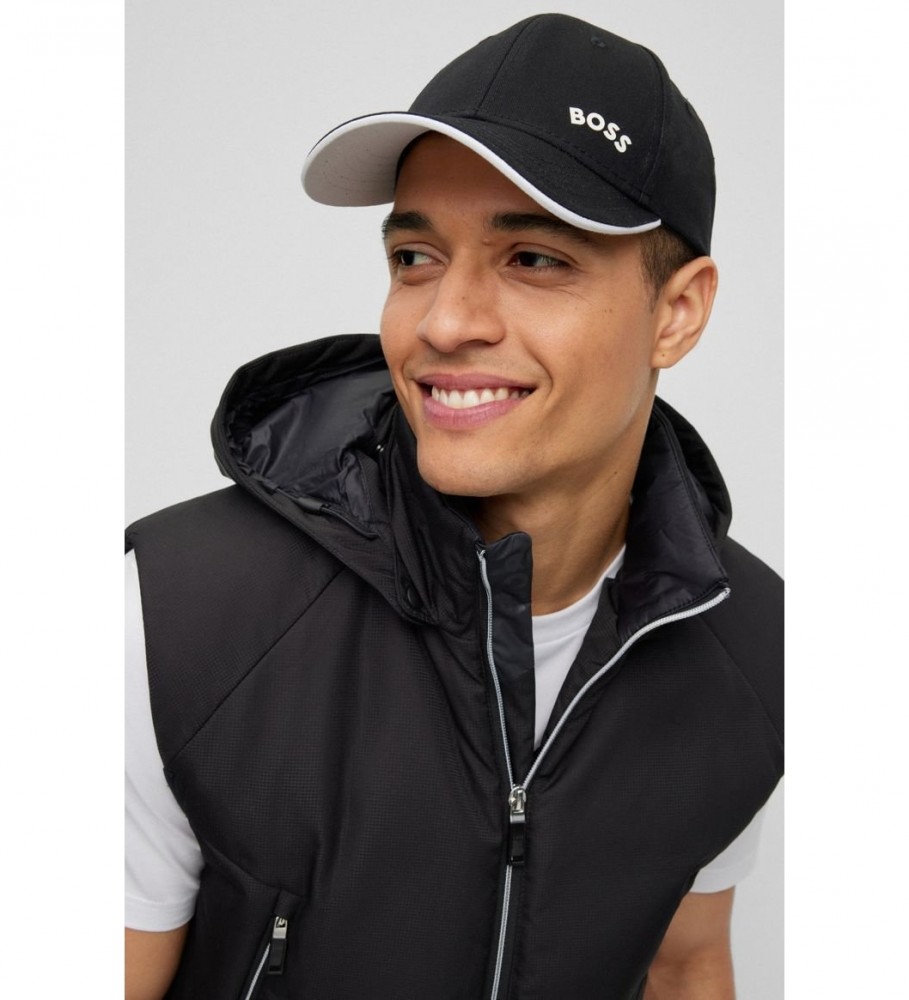 Boné BOSS Curved Logo Twill Preto