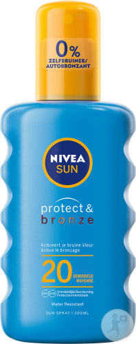 Nivea Sun Protect & Bronze Spray Protecteur IP20 Activateur De Bronzage 200ml