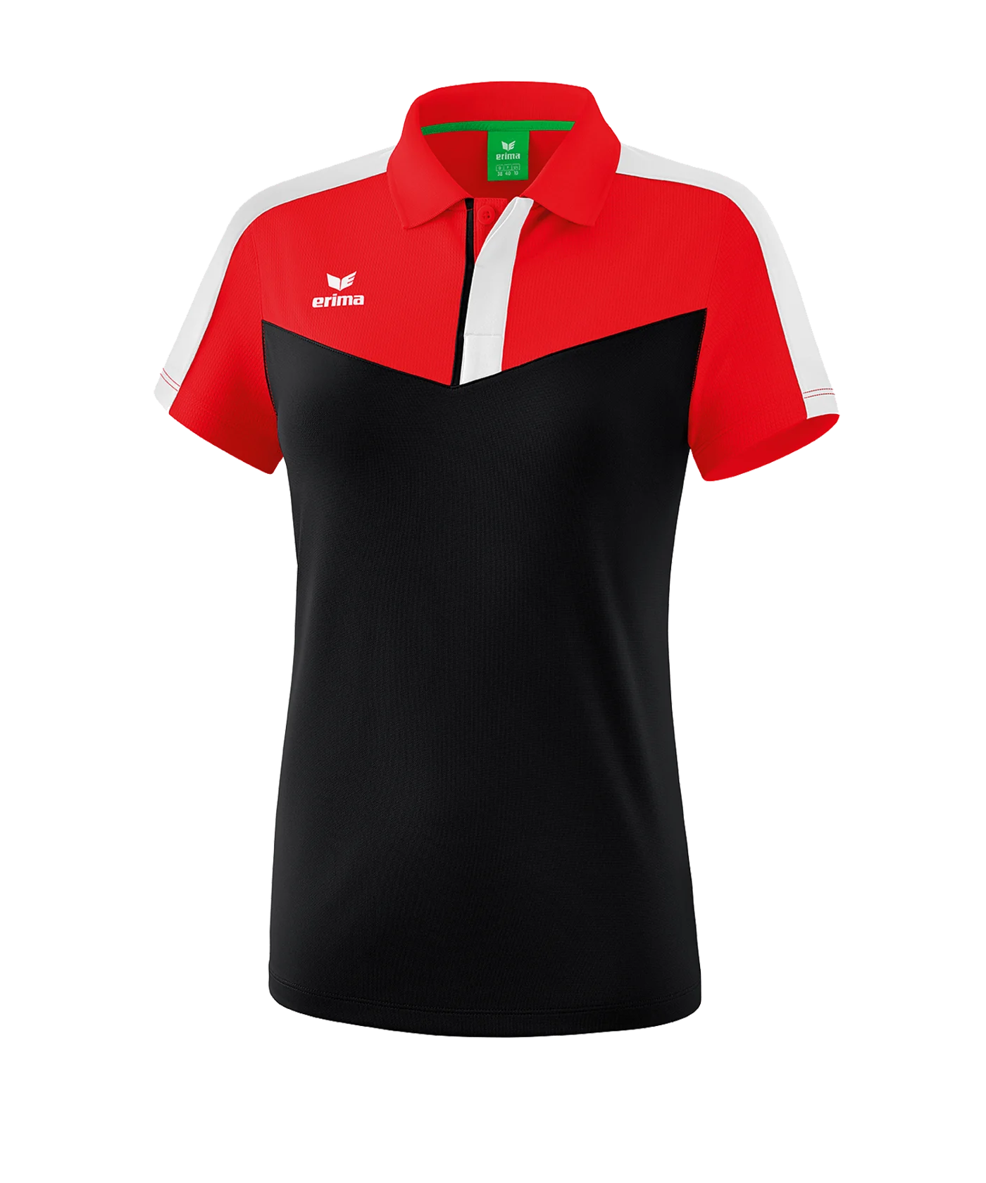 Erima Squad Poloshirt Damen Rot Schwarz