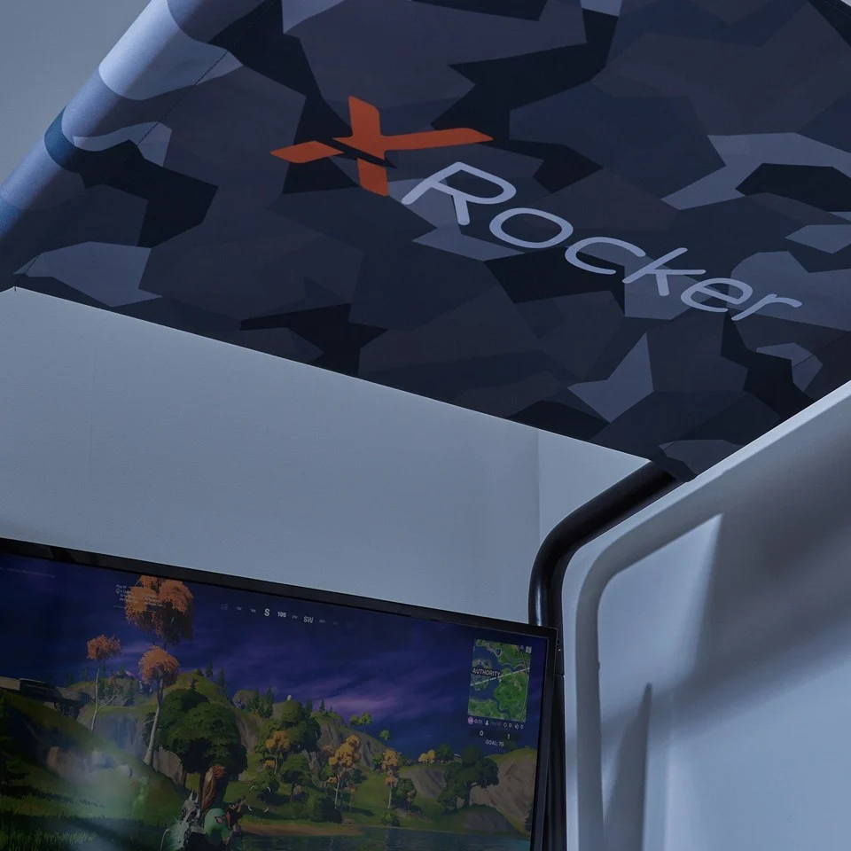 Xrocker Contra Mid-Sleeper Gaming Bunk Bed With Reversible Profile - Black And Camo