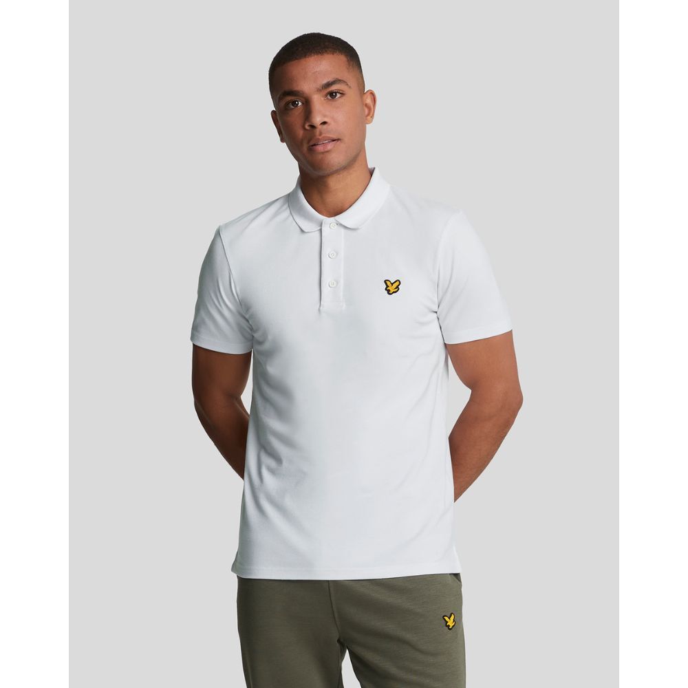 Sport SS Pique Herre Hvit
