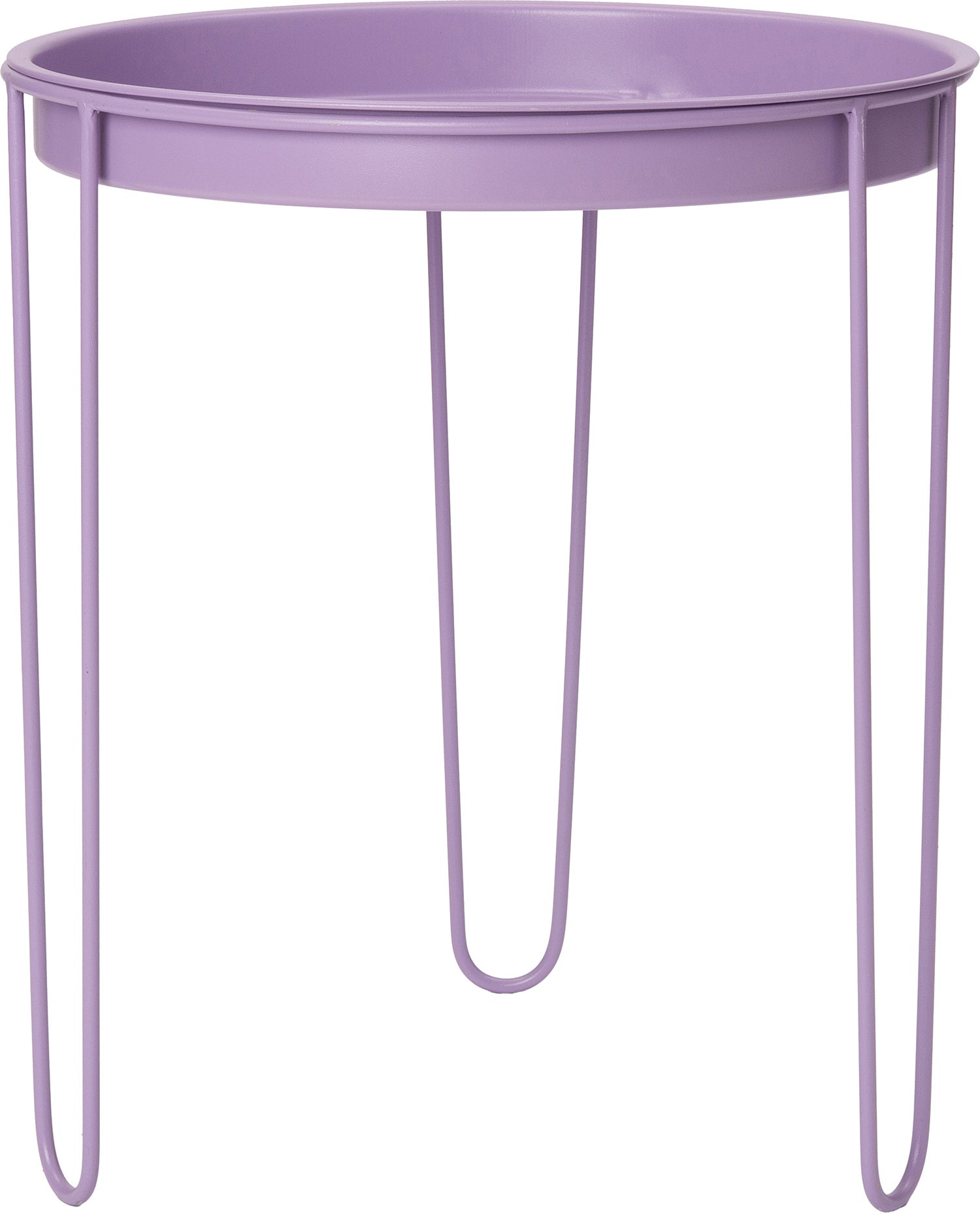 Intratuin bijzettafel Tray paars D 32 H 34 cm