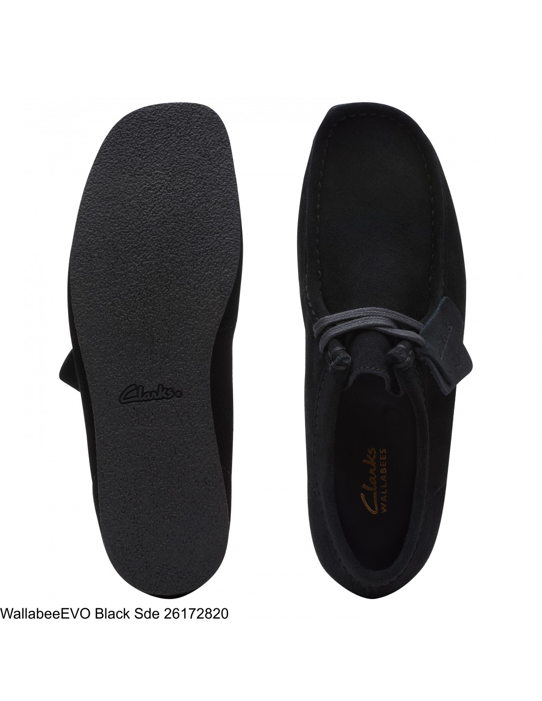 clarks Derbies femme wallabee evosh black sde