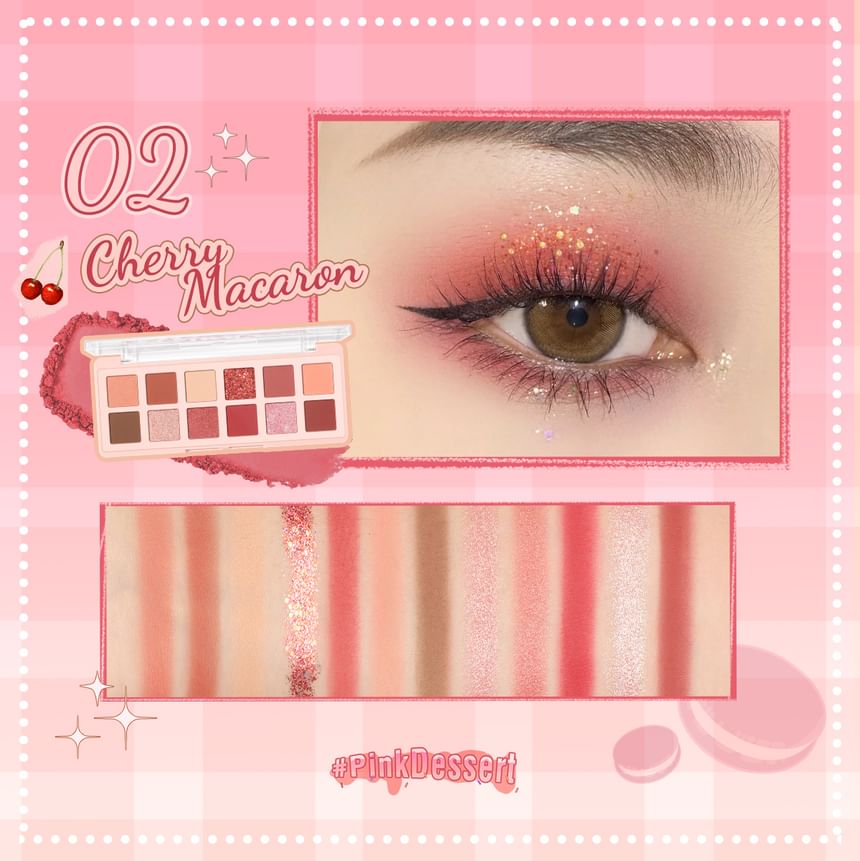 PINKFLASH - Pro Touch Oogschaduwpalet - Kers