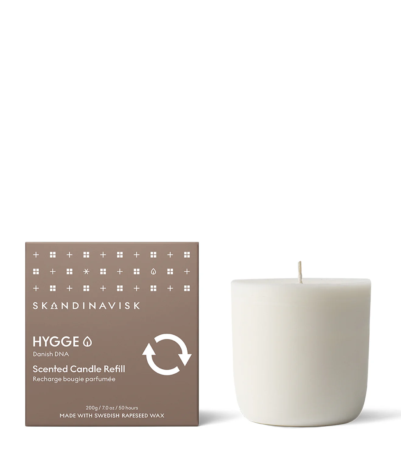 Skandinavisk  Hygge duftlys refill - 200 g.