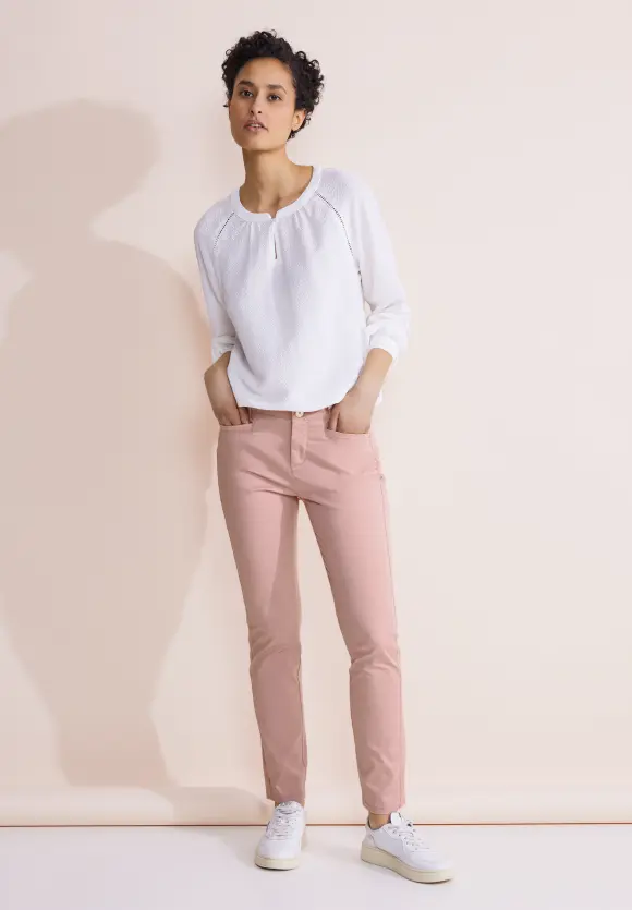 Casual Fit Twill Hose - dessert rose