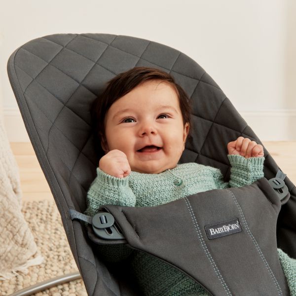 BabyBjörn Bliss Cotton Wipstoel - Zandgrijs