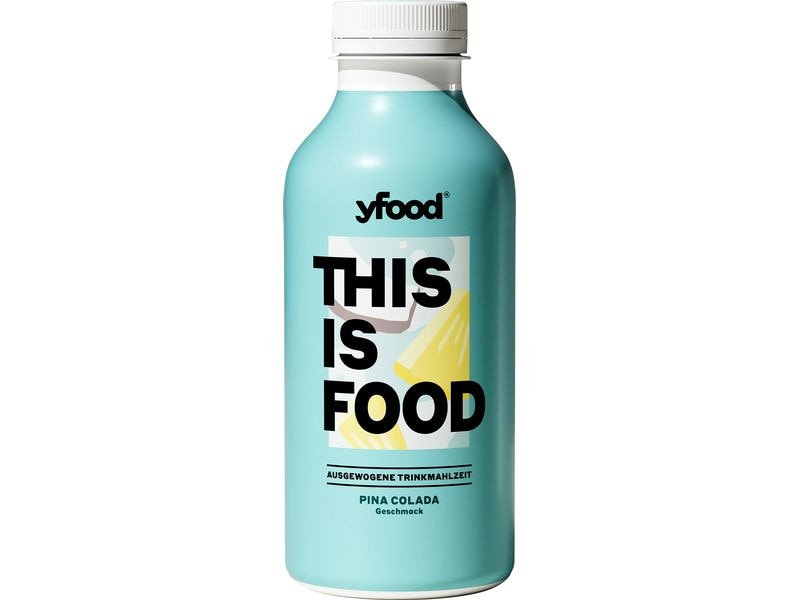 YFOOD Trinkmahlzeit Pina Colada 500 ml Trinkmahlzeit mit Proteinen, Vitaminen & Mineralstoffen