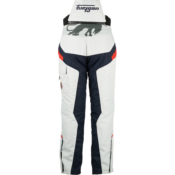 Furygan - Pantalon femme Apalaches Lady Gris Clair / Bleu / Rouge