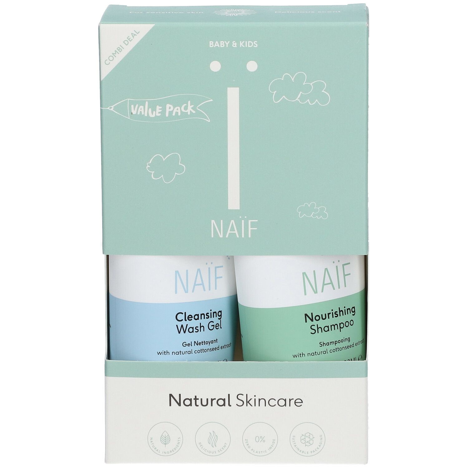 NAÏF® Baby & Kids Shampoo & Duschgel Set
