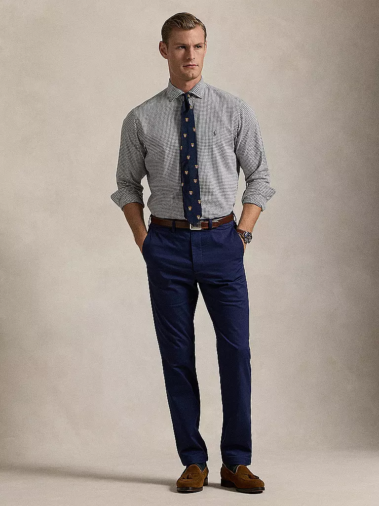 POLO RALPH LAUREN Flanellhemd Custom Fit grau