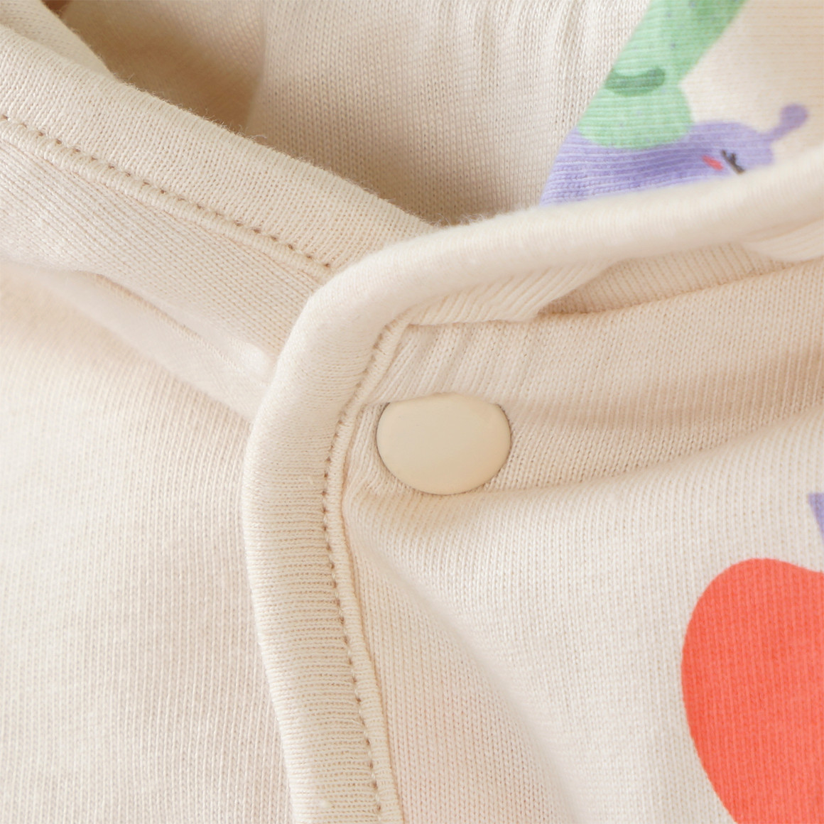 Topomini Baby Wendejacke aus Bio-Baumwolle creme
