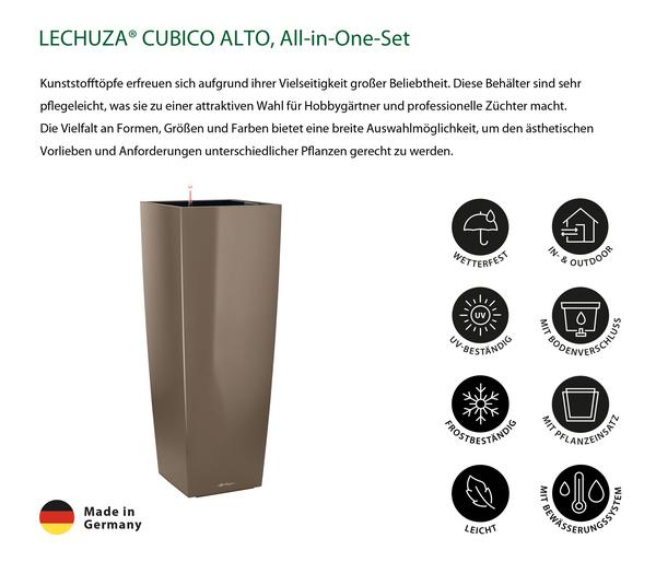LECHUZA® CUBICO ALTO, All-in-One-Set, ca.