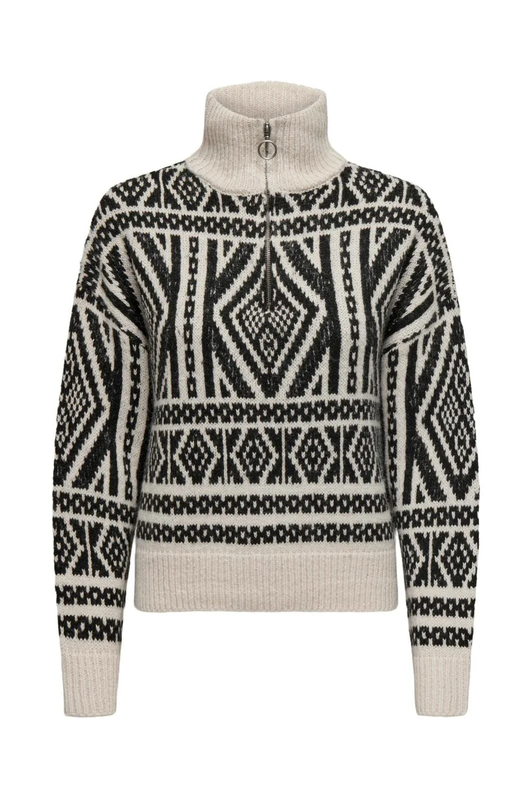 Only Onlfelicia Ls Zip Pullover Knt