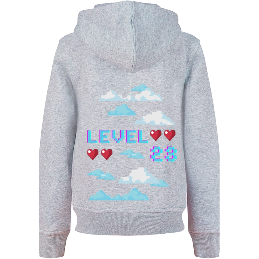 F4NT4STIC Hoodie Happy New Year Silvester 2023 heather grey