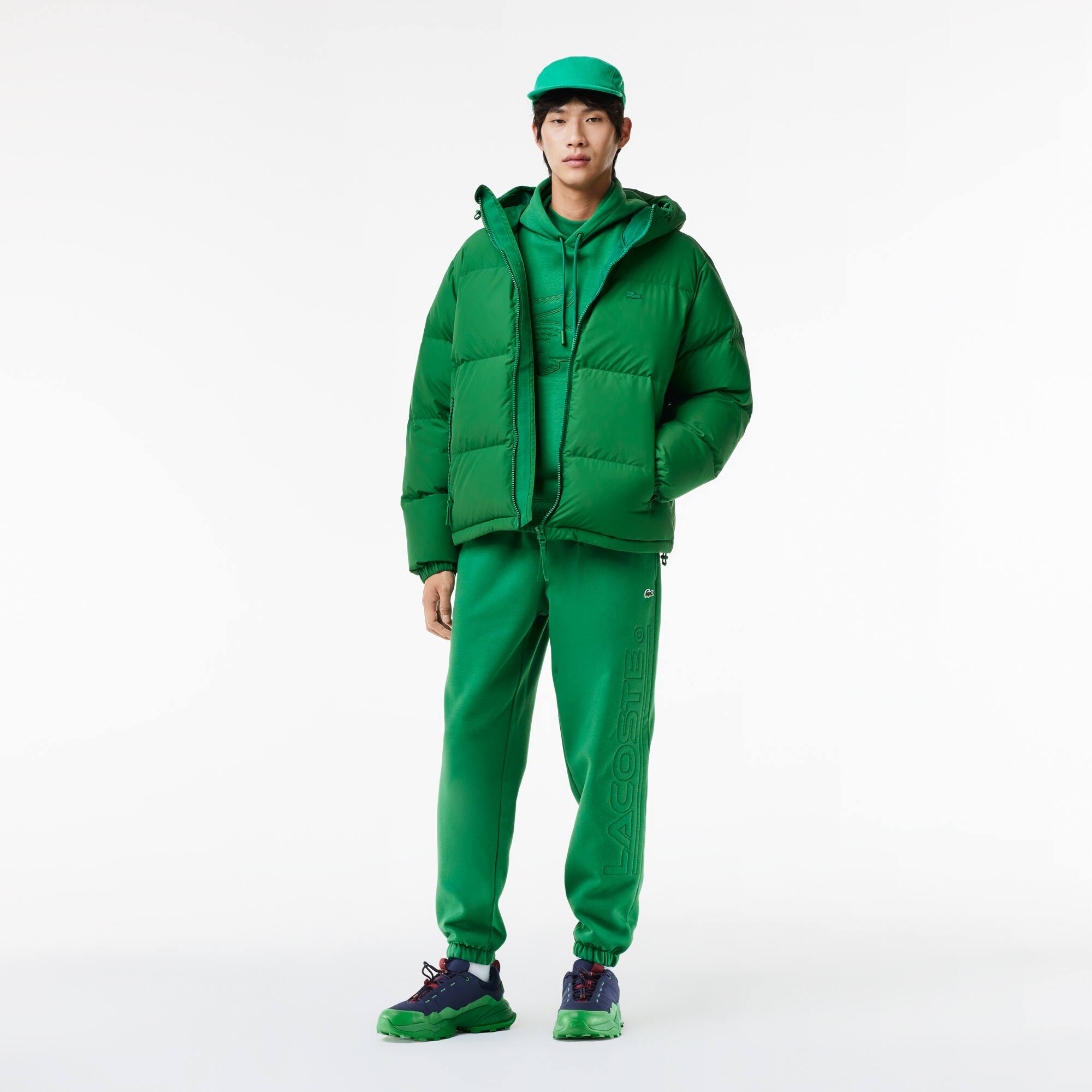 Pantalon de survêtement Jogger avec détail siglé Pantalons de survêtement - Vert - Lacoste - Homme