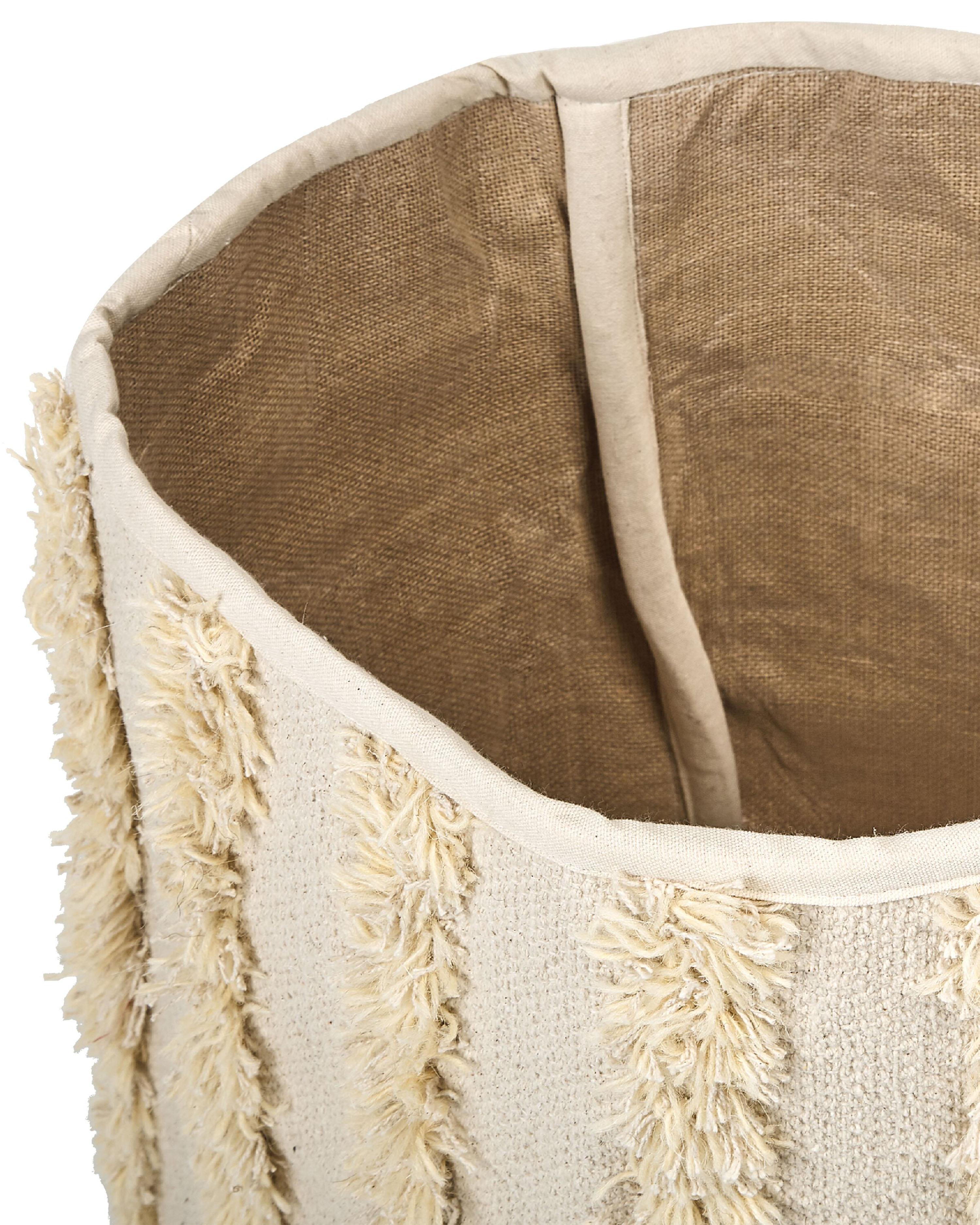 Set van 2 manden KAKKI Katoen Beige