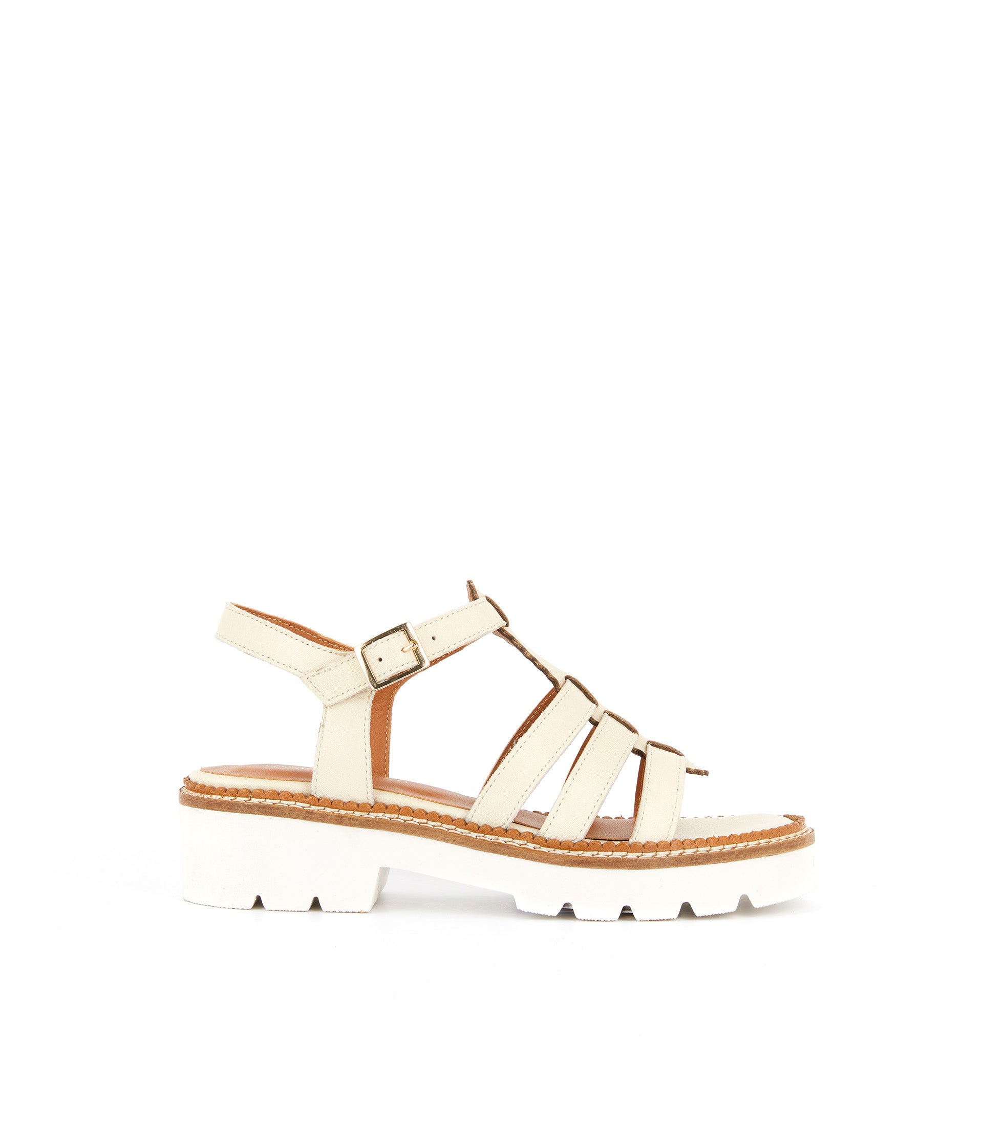 Sandale cuir écru Isidole