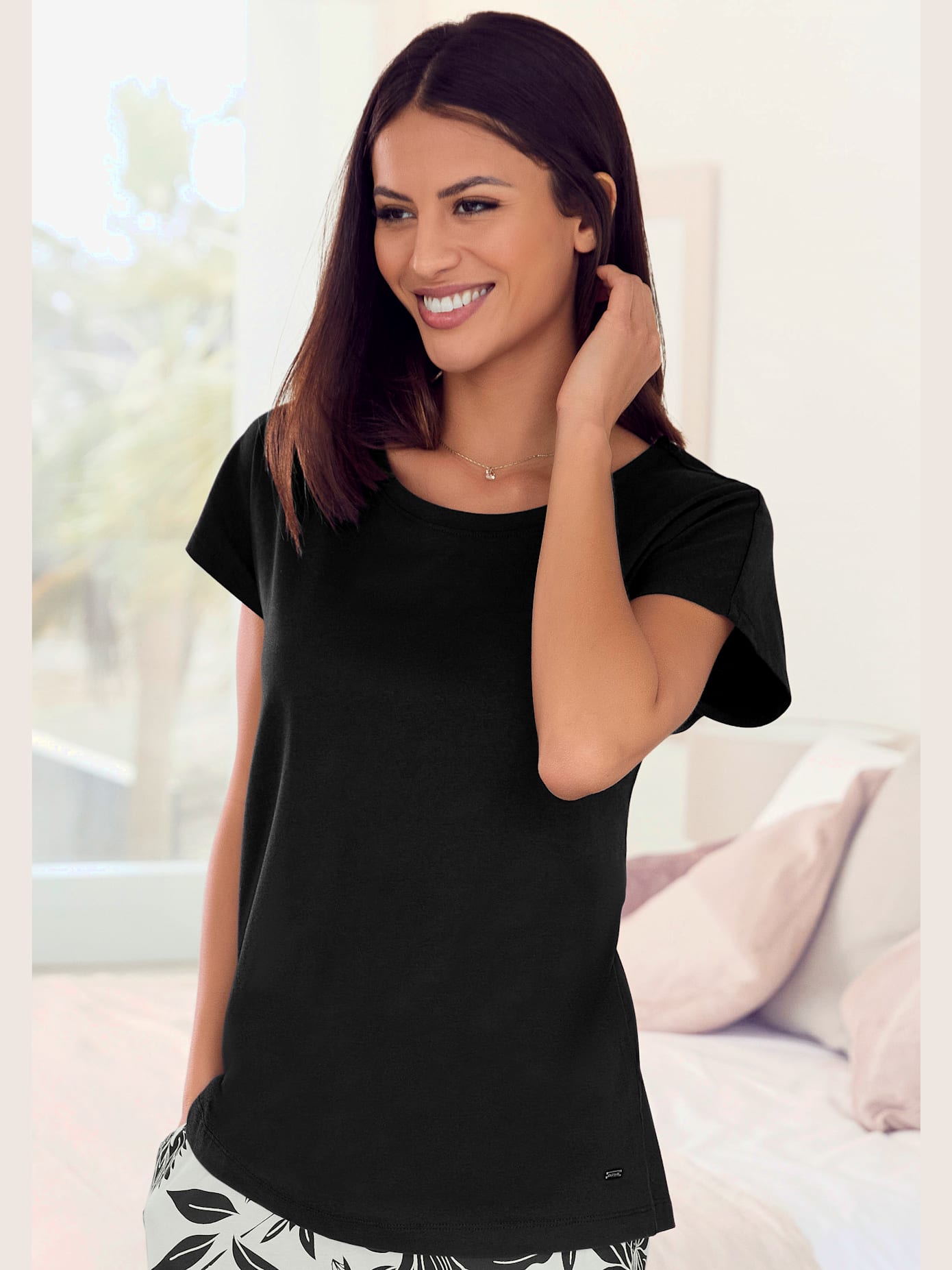 Haut de pyjama t-shirt à manches courtes