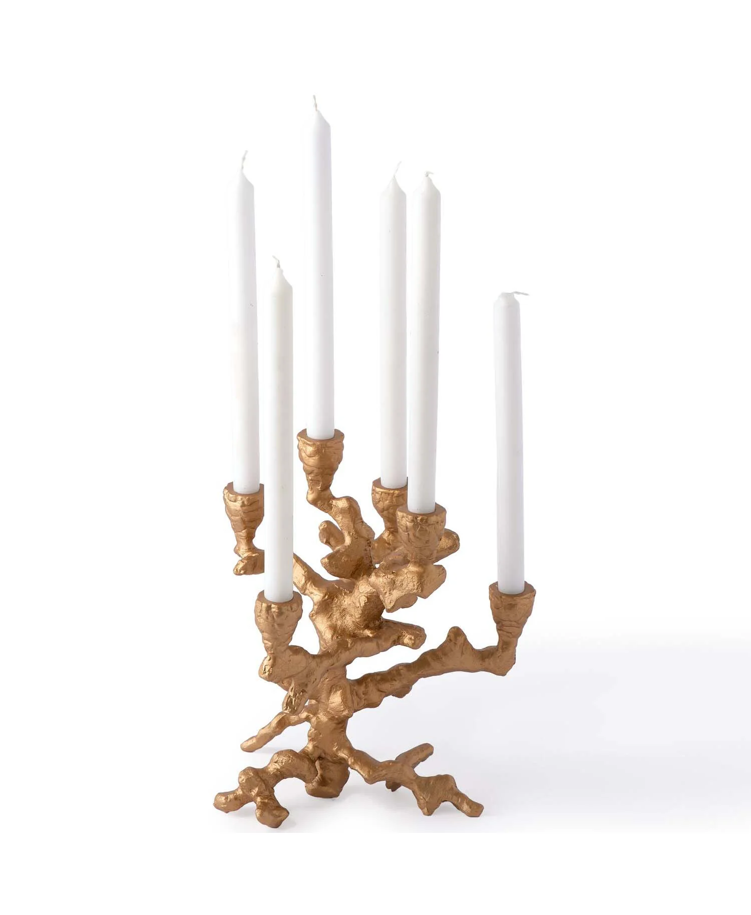 POLSPOTTEN  Apple Tree lysestage, S - guldfarvet