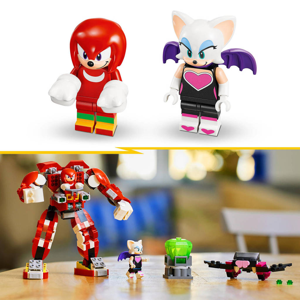 heel goed speelgoed goedkoper en kwaliteit en mooiKnuckles' mechabewaker Bouwbaar Game Speelgoed Figuur 76996