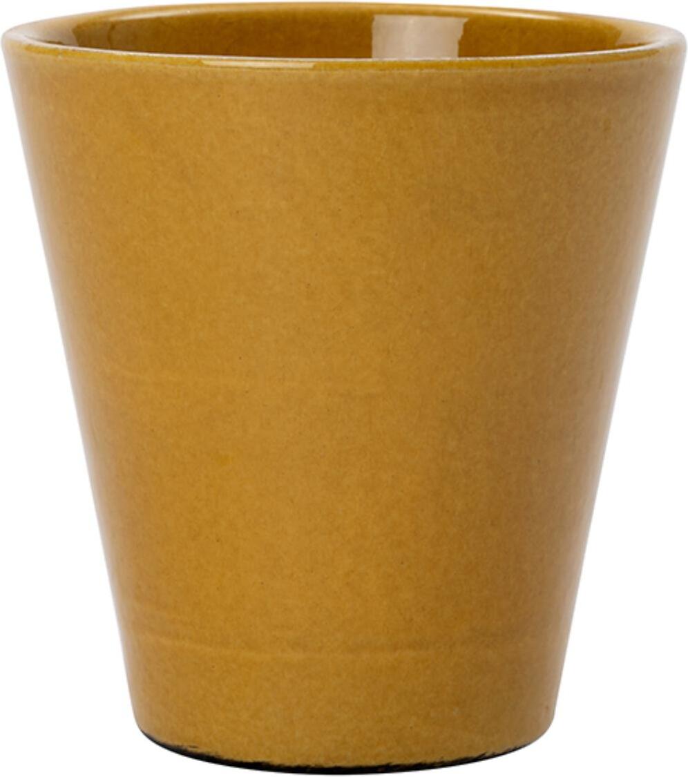 Intratuin vaas Neza geel D 15 H 15 cm