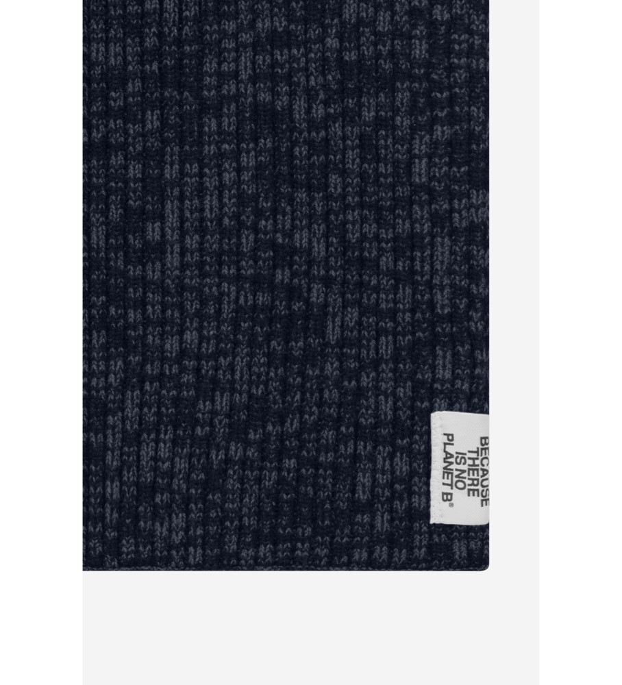 Cachecol ECOALF Thickalf em lã reciclada azul-marinho